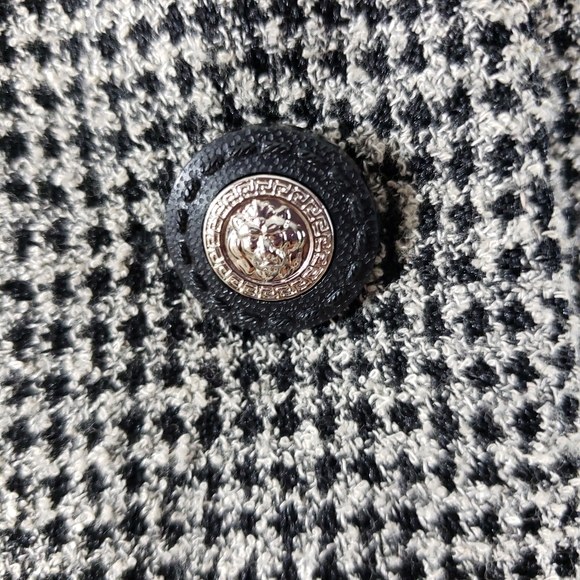 🍀Tweed jacket blazer🍀with velvet black collar - Picture 2 of 8
